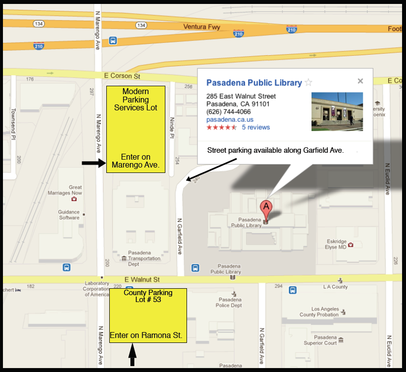 Library Parking Map